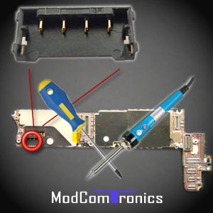 Reparatur / Iphone 4/4S Akku FPC Connector Austausch