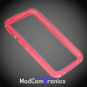 Iphone 4 Bumper pink/klar