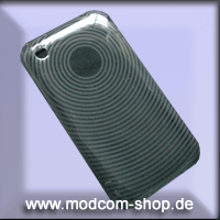 Silicon Case schwarz-durchsichtig f�r iPhone 3G