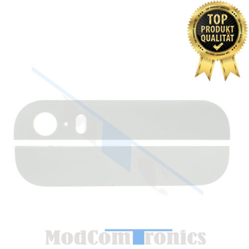 iPhone 5S - Backcover Glas weiss