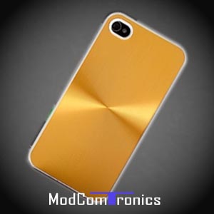 iPhone 4/4S case cd design (gold)