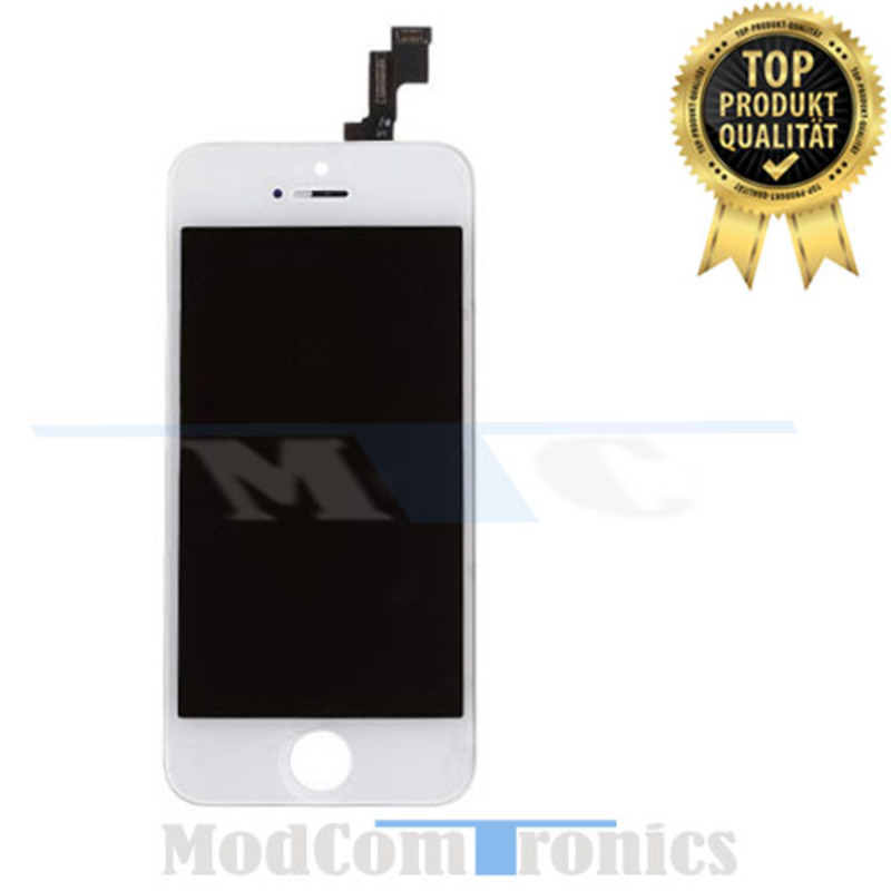 iPhone 5S - LCD & Touchscreen Einheit weiss - Erstausrüster Qualität